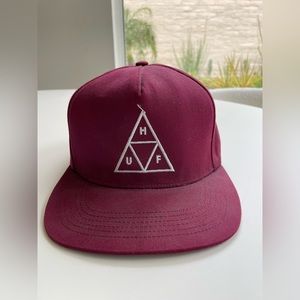 HUF burgundy SnapBack